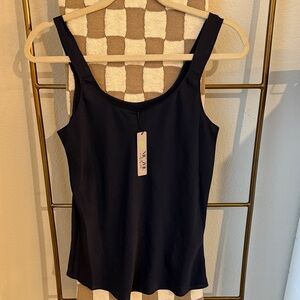 NWT NIC + ZOE TANK BLOUSE SMALL DARK INDIGO